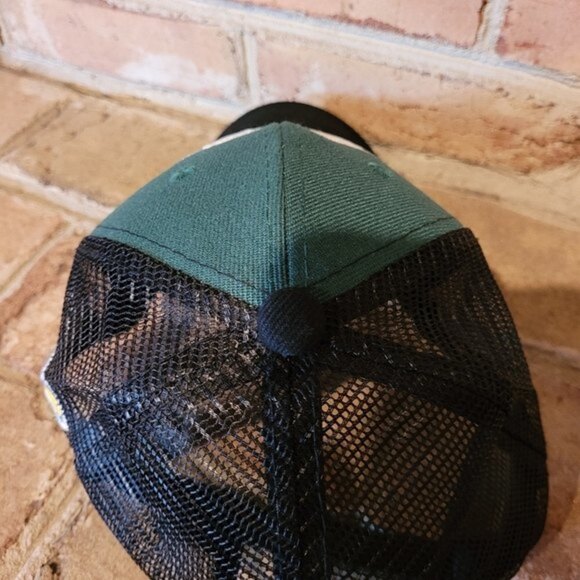 Madison Mallards Minor League Baseball Snapback Logo Trucker Hat Green Black - Picture 5 of 8